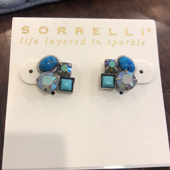 Sorrelli Little Semi Precious & Crystal Stud,NWT - Picture 2 of 10